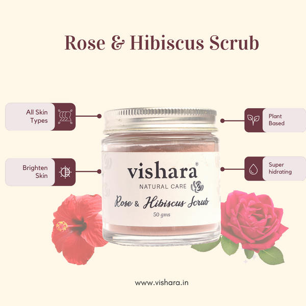 Rose and Hibiscus Scrub